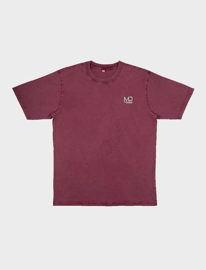 T-Shirt Oversized Smaragd-Rot